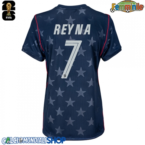 Maglie da calcio Stati Uniti Giovanni Reyna #7 Seconda Maglia Femminile Mondiali 2026  Manica Corta